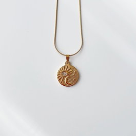 Heliophilia Silver Collar Crescent Dorado